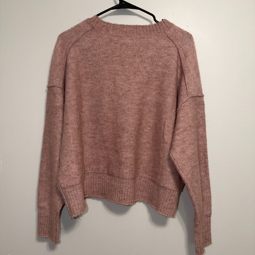 Lucky Brand Pink Sweater Size L Soft Knit Crewneck Cozy Relaxed Fit - Picture 7 of 7